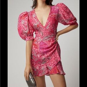 Dundas Pink Lilly Printed Jacquard Dress retails $1890